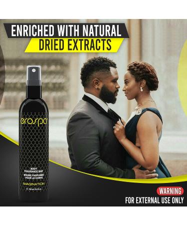 Aromatherapy Body Fragrance Mist 100 ml/3.4 Fl oZ Fragrant Body Spray for Men and Women Sensual Body Scent with Natural Extracts Vegan Gluten Free & 100% Body-Safe (IMAGINATION) - Buy Online on GoSupps.com