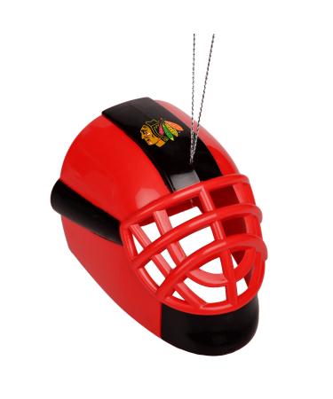 FOCO Chicago Blackhawks ABS Helmet Ornament One Size Chicago Blackhawks