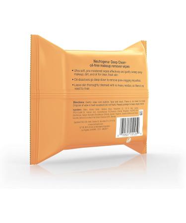 Neutrogena Deep Clean Oil-Free Makeup Remover Cleansing Wipes - Gentle Cleansing for Clear Skin - Buy Online on GoSupps.com