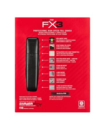 BaBylissPRO Barberology FX3 Black Shaver - Premium Grooming Tool - Buy Online on GoSupps.com