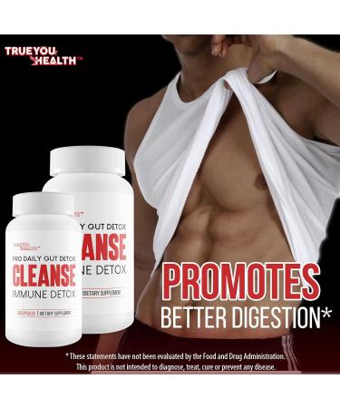 Pro Daily Gut Detox Cleanse Immune Detox - Detox Cleanse with Probiotics - Promote Reduced Bloating for Healthy Appearance - Naturally Aid Digestion & Gut Health - Acai Berry Cleanse Immune Support - Buy Online on GoSupps.com
