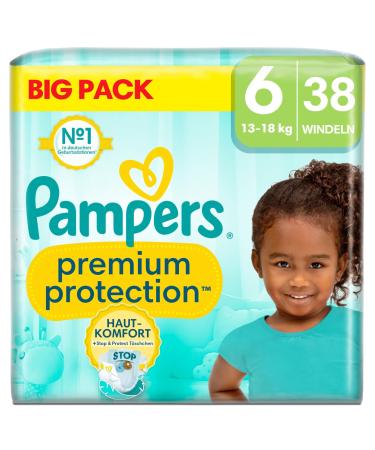 Pampers Premium Protection Size 6 Extra Large 13+kg Big Pack NEW - Size 5 (38 pieces)