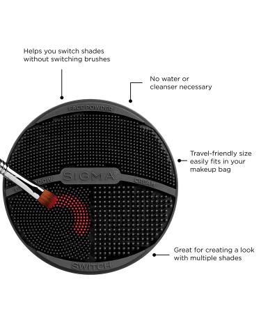 Sigma Silicone Makeup Shade Switch Tool - Portable Brush Cleaner for Travel | Double-Sided Textures - Buy Online on GoSupps.com