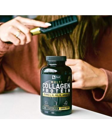 Multi Collagen Peptides Pills (Types , , , , ) Grass Fed Collagen Pills (180 Capsules) - Hydrolysate Collagen Protein Blend for Hair, Skin, Nails, and Joint Support - Collagen Pills for Women - Buy Online on GoSupps.com