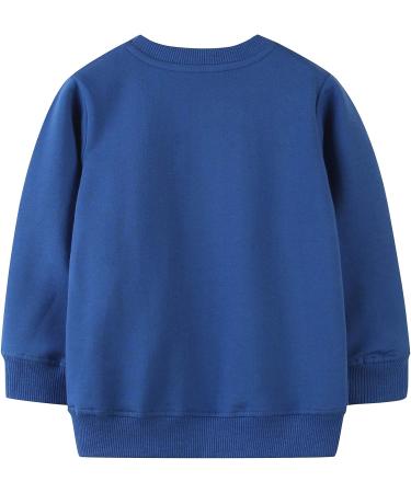 Boys Dinosaur Sweatshirt | Toddler Girls Cotton Jumper | Kids' Long Sleeve Pullover | Baby Clothes 1-8 Years | 1-2 Years Shark Design - Buy Online on GoSupps.com