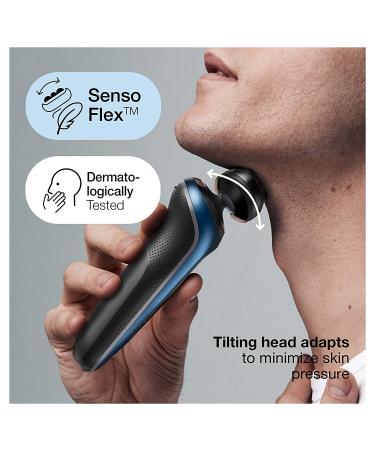 Braun Series 6 6020s SensoFlex Electric Foil Shaver with Precision Beard Trimmer - Rechargeable Wet & Dry Shaver with Travel Case - Buy Online on GoSupps.com