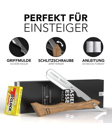 Anthony Brown Silver Razor Set - Precision Blade Head Changeable Blades & Etui | International Shipping Available - Buy Online on GoSupps.com