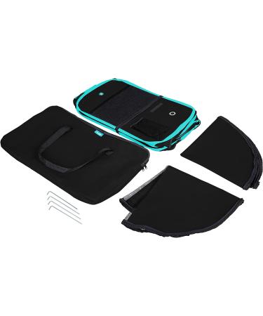 Pawdle Deluxe Portable Pet Playpen with Travel Case and Shaded Cover - Small Black - Buy Online on GoSupps.com