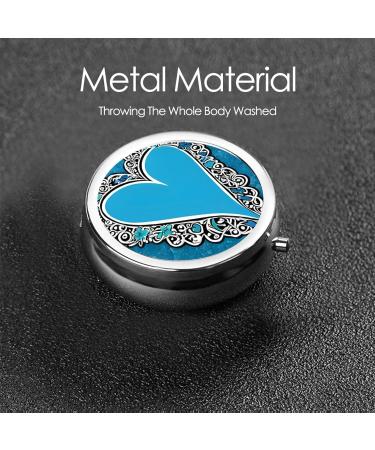 I Love Gymnastics Printed Mini Round Pill Box | 3 Compartment Travel Pill Organizer | Portable Medicine Case for Home & Office - Buy Online on GoSupps.com