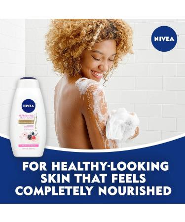 NIVEA Fresh and Fruity Self-Care Kit - 4 Piece Bundle with Body Lotion, Body Wash, Lip Balm, and Moisturizing Body Cream - Buy Online on GoSupps.com