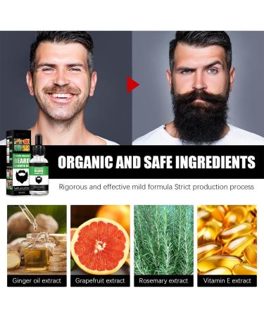 Beard Growth Kit with 0.5mm Derma Roller and Beard Oil Serum for Men - Grooming and Rapid Growth Solution (Type2) - Buy Online on GoSupps.com