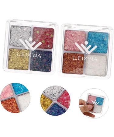 PAMINGONO 2pcs Glitter Eye Makeup Decorative Eyeshadow Makeup Glitter for Eyes Glitter Sequins Eyeshadow - Buy Online on GoSupps.com