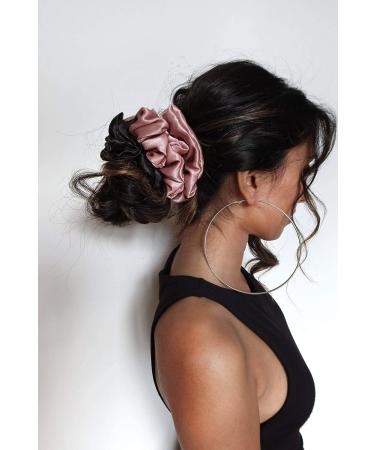 6-Piece Satin Silk Scrunchies Set - Big Hair Scrunchies for Ponytails - Gentle on Hair - Buy Online on GoSupps.com