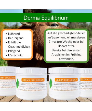 Derma Equilibrium - Natural Treatment for Dermatitis in Horses - With Plants Calendula Lavender Cade - Anti-itching (Derma Equilibrium 500mL) - Buy Online on GoSupps.com