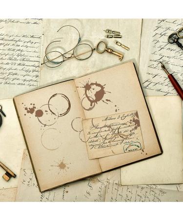 GlobleLand Clear Silicone Stamp for Scrapbook, Tea & Coffee Stains Background Design - 4.3 x 6.3 Inch - Buy Online on GoSupps.com