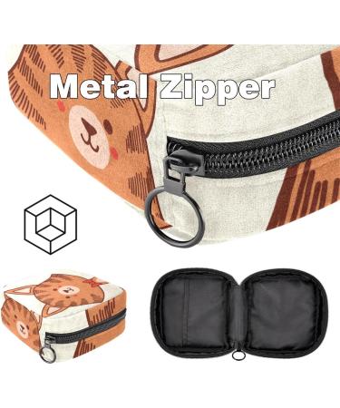 Eco-Friendly Hand-Drawn Women's Binding Bags | Zippered Menstrual Cup & Period Essentials - Multi-Colored - Buy Online on GoSupps.com