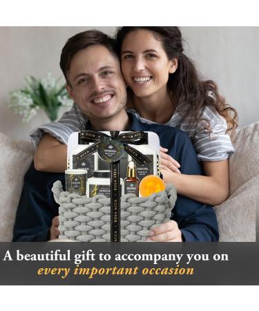 Gift Set for Men & Women 15pcs Spa Basket Set - Bamboo Charcoa - Buy Online on GoSupps.com
