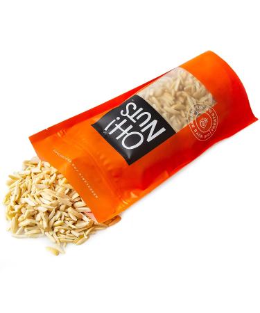 Oh! Nuts Blanched Slivered Almonds | 24oz Bulk Bag - Raw, Unsalted Almond Sticks for Snacking & Baking | High Protein, Heart Healthy, All Natural - 24oz - Buy Online on GoSupps.com