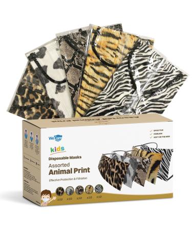WECARE 50 Box Varierty Pack - Animal Print kids Animal Prints