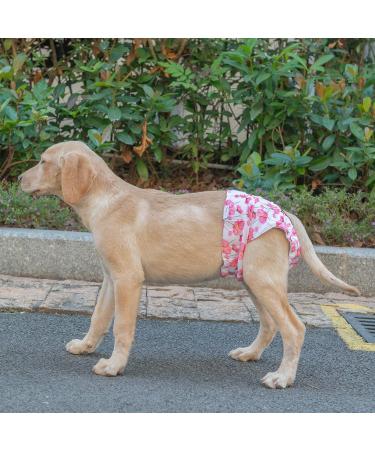 Cutebone 3-Pack Washable Dog Diapers - Waterproof Puppy Pants for Heat Valentine's Day Rose Collection Size L (51-68.5cm) - Buy Online on GoSupps.com