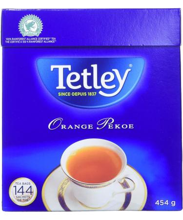 Tetley Orange Pekoe Black Tea - 144 Tea Bags 454 Grams Contains Caffeine & Earl Grey Black Tea - 80 Tea Bags 160 Grams Contains Caffeine - Buy Online on GoSupps.com
