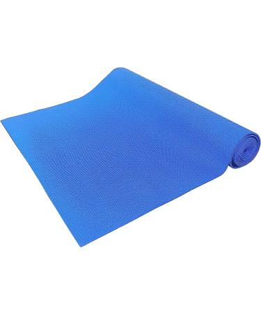 BalanceFrom 3mm Thick High Density Anti-Tear Yoga Mat - Blue | Optional Yoga Blocks Available - Buy Online on GoSupps.com