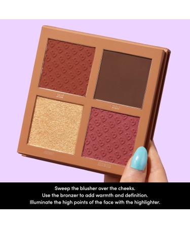 BEAUTY BAY Charmed Life Face Palette - Vegan All In One Makeup for Medium to Deep Skin Tone - Highlighter, Bronzer & Blush Powder Palette - Travel Friendly & Cruelty Free - Buy Online on GoSupps.com