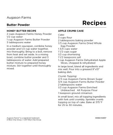 Augason Farms Butter Powder 2 lbs 4 oz | Convenient No. 10 Can Size - Buy Online on GoSupps.com
