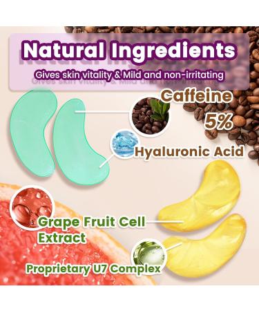 Under Eye Patches for Dark Circles & Puffiness - Hydrating Eye Masks to Reduce Bags & Smooth Wrinkles - Buy Online on GoSupps.com