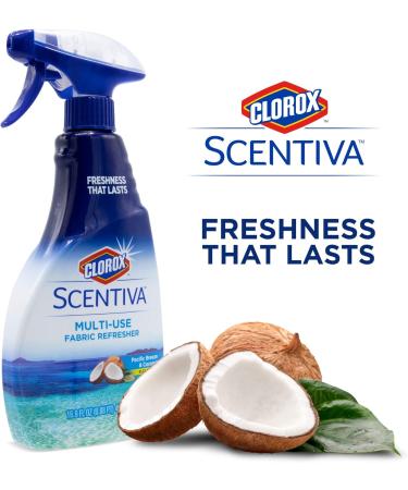 Clorox Scentiva Multi-Use Fabric Refresher Spray - Pacific Breeze & Coconut | 16.9 Oz | Freshen Closets Upholstery & Carpets | International Shipping Available - Buy Online on GoSupps.com
