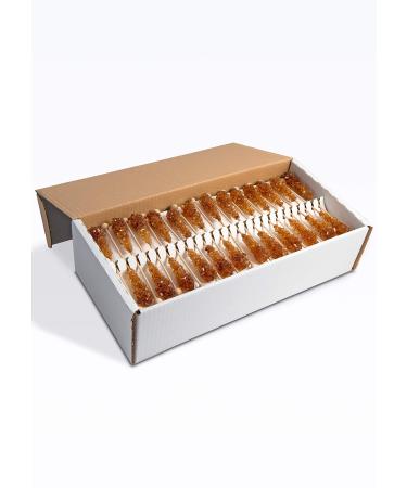FRUTEG Candi sugar sticks brown | 100 candy chopsticks in carton | Delicious tea sugar on the stalk - not only for East Friesen tea | Brown Candi Sugar Tea Sticks | Brown Kandis Sticks 100 pieces
