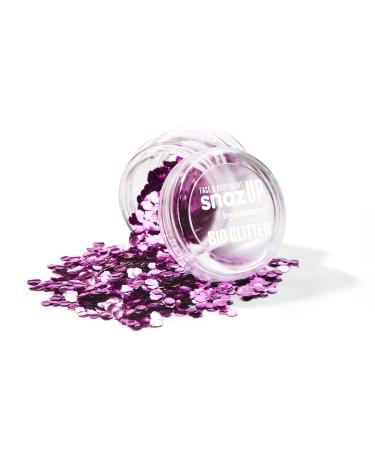Snazaroo Bio Glitter Face and Body Paint Biodegradable Chunky Gliter Fuchsia Colour 3g