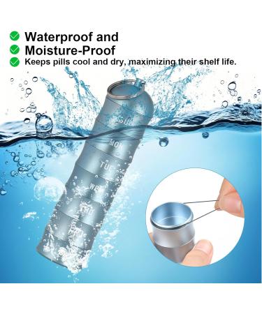 Waterproof Portable Keychain Pill Box | Moisture & Light Resistant Travel Organizer for Camping & Daily Use - Buy Online on GoSupps.com