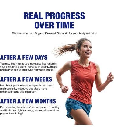 Cold Pressed Organic Flaxseed Oil 1000mg Softgels - Non GMO Organic Flax Seed Oil Rich in Naturally Occurring Omega 3 6 9 for Full Body Benefits - Fish Free Omega 3 Supplement (180 Softgels) - Buy Online on GoSupps.com