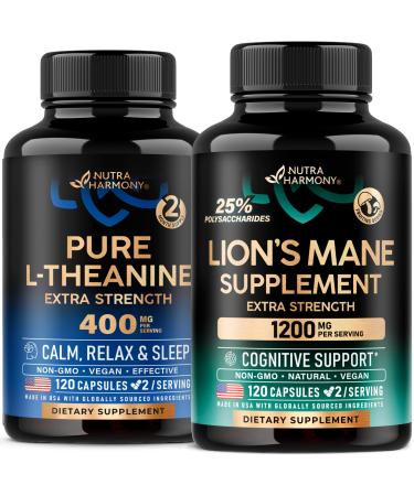 NUTRAHARMONY L-Theanine & Lions Mane Capsules
