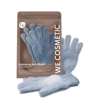 Pair of Body Exfoliating Gloves | Scrubbing and Loofah Mitt | Adult Wash Mitt - WE COSMETIC (Light Exfoliation) - Buy Online on GoSupps.com