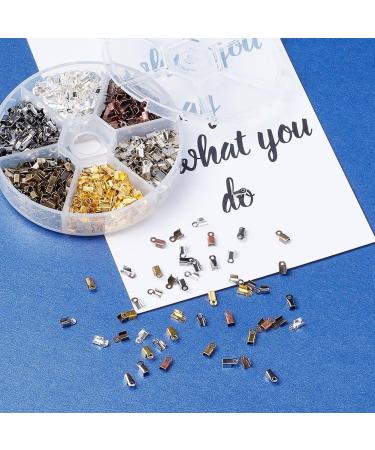 Pandahall 1380pcs Fold Over Crimp Cord Ends Terminators for Jewelry Findings - Buy Online on GoSupps.com