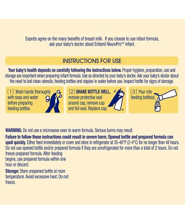 Enfamil NeuroPro Baby Formula 32 Fl Oz - DHA, Iron, Prebiotics, Non-GMO | Brain & Immune Support - Buy Online on GoSupps.com