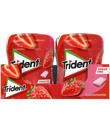  Trident Trident Fresh Bottle Strawberry - Sugar-Free Strawberry Flavored Gummies - 6 pots of 82.6 g - Buy Online on GoSupps.com