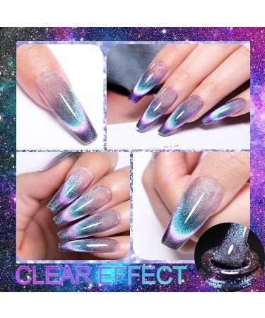 YEPYEPGO Cat Eye Gel Nail Polish - 9D Upgrade with Black Color, High Pigment Magnetic Galaxy Chameleon Effect - Professional Salon Use - Buy Online on GoSupps.com