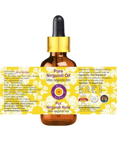 Pure Nirgundi Oil (Vitex Negundo) 100ml - Premium Herbal Oil with Glass Dropper for Pain Relief & Wellness | International Shipping - Buy Online on GoSupps.com