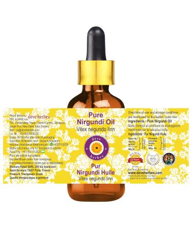 Buy Deve Herbes Pure Nirgundi Oil 50ml with Glass Dropper - Natural Pain Relief & Herbal Remedy for International Shipping - Buy Online on GoSupps.com