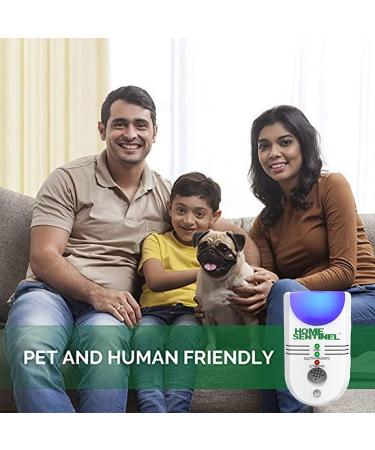 Home Sentinel Ultrasonic Pest Repeller - 5-in-1 Pest Control for Home, Office, Restaurant - 1 Pack White - Buy Online on GoSupps.com