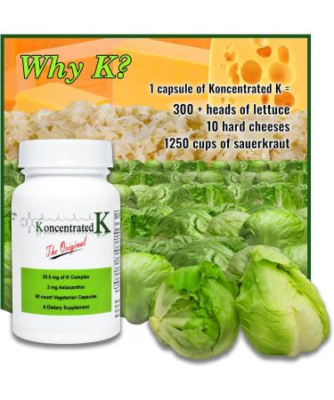 Koncentrated K 30.5 milligrams of Ks 2 milligrams Astaxanthin - Buy Online on GoSupps.com