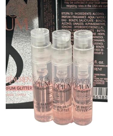 YVES SAINT LAURENT YSL Black Opium EDP Glitter Sample Women Perfume 1.2 ml / 0.04 oz - set of 3 - Buy Online on GoSupps.com