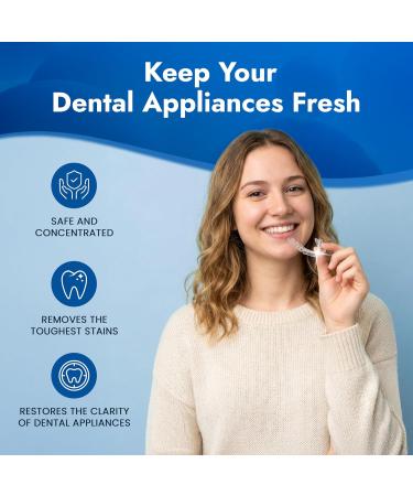 Ola Fresh Retainer Cleaner Powder Solution for Denture Aligner Nightguard Mouthguard & Retainer Mint Essence Flavor 12 Packets (3 Month Supply) 3 Month Supply - Buy Online on GoSupps.com