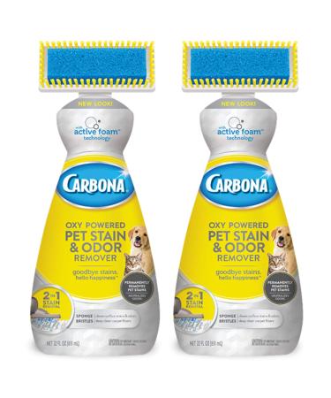 Carbona Oxy-Powered Pet Stain & Odor Remover w/ Active Foam Technology | 22 Fl Oz, 2 Pack 22 Fl Oz (Pack of 2)