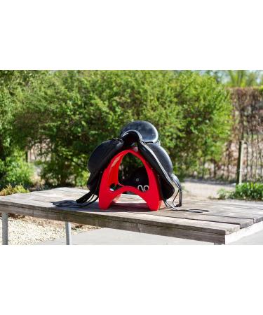 Nedlandic Saddle Carrier (Red) | Durable & Stylish Solution for Equestrian Travel - International Shipping Available - Buy Online on GoSupps.com