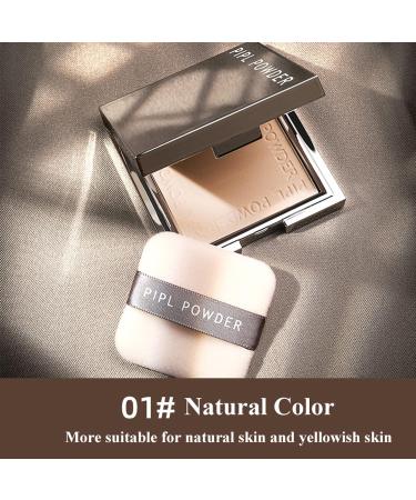 Pressed Powder Oil Control Matte Finish Repair Moisturizing Waterproof Long Lasting Face Concealer Makeup Powder for Dry/Wet Skin (Light) - Buy Online on GoSupps.com