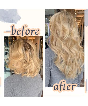 RUNATURE 22 Inch Blonde Tape in Human Hair Extensions - Golden Blonde Highlight Platinum Blonde #16P24 - 50g - Buy Online on GoSupps.com